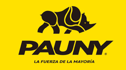 Logo de Pauny, marca con la que trabaja Pironio Tractores
